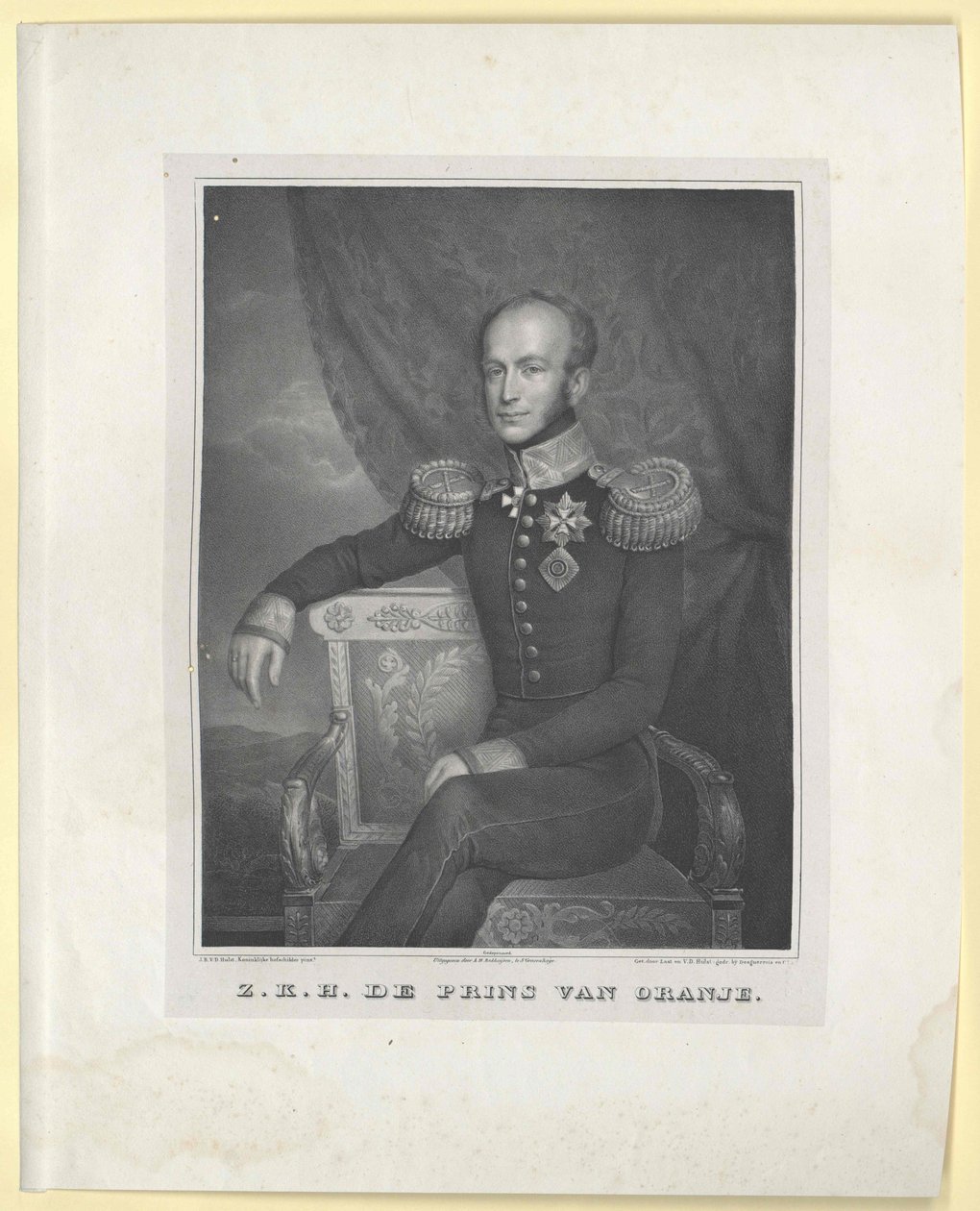 Kung av Nederländerna William II av Artist Unknown