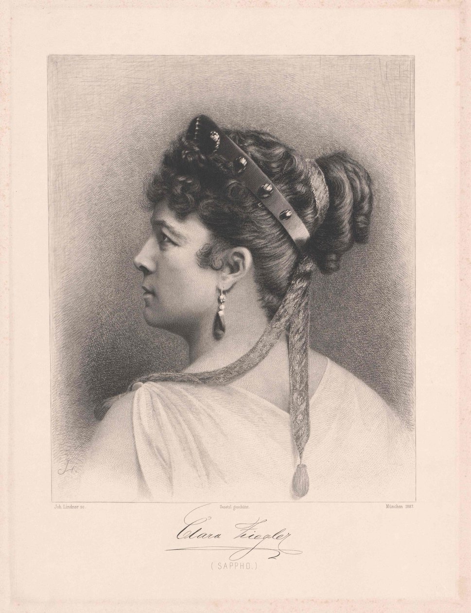 Klara Ziegler av Artist Unknown