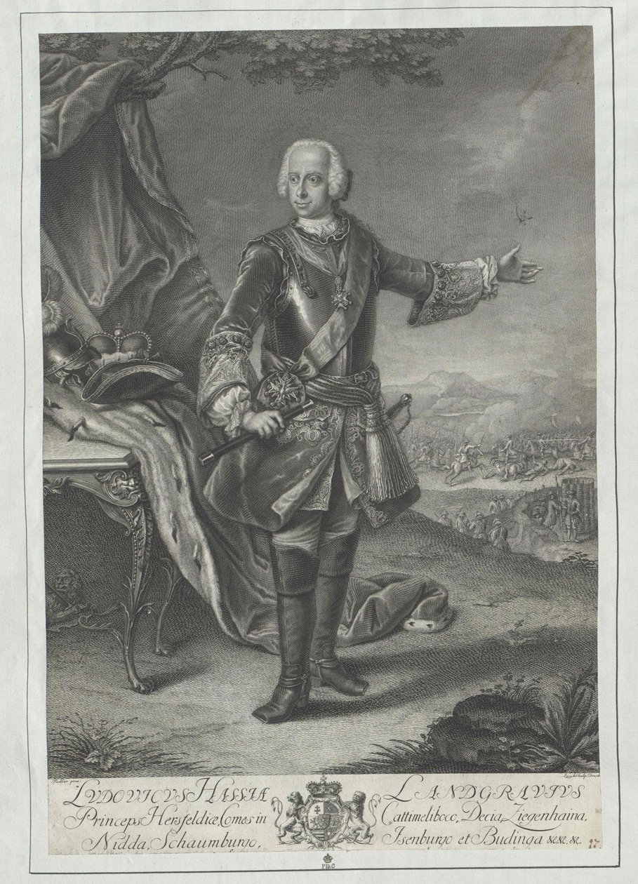 Landgreve av Hessen Ludvig VIII av Artist Unknown