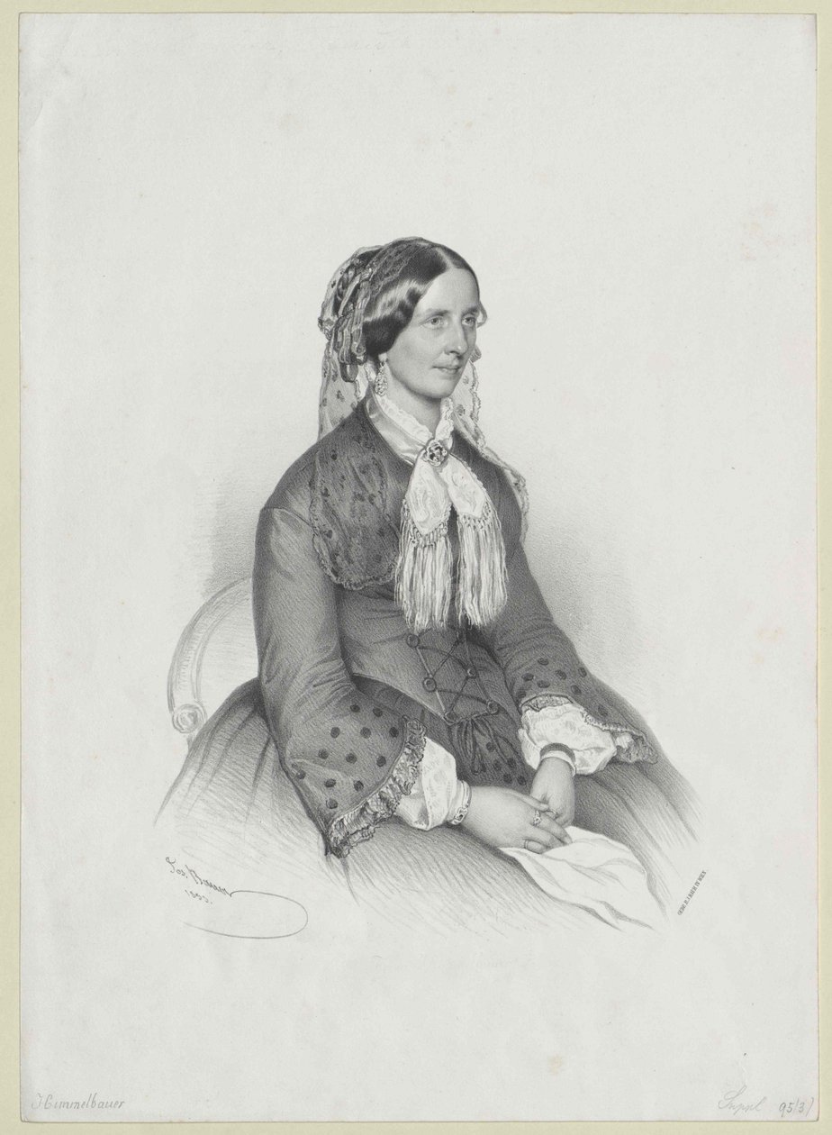 Bodde cirka 1853 Himmelbauer av Artist Unknown