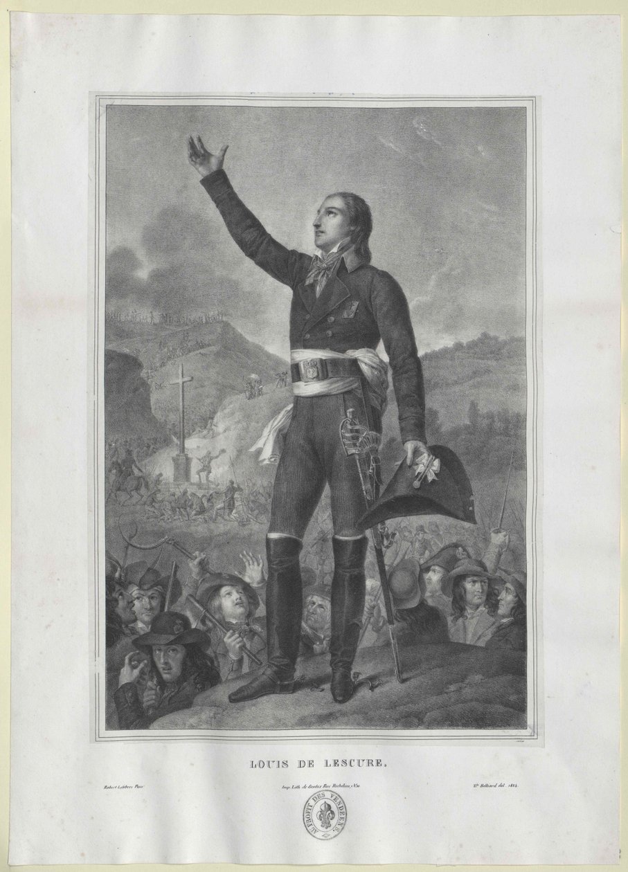 Louis-Marie de Salgues markis de Lescure av Artist Unknown