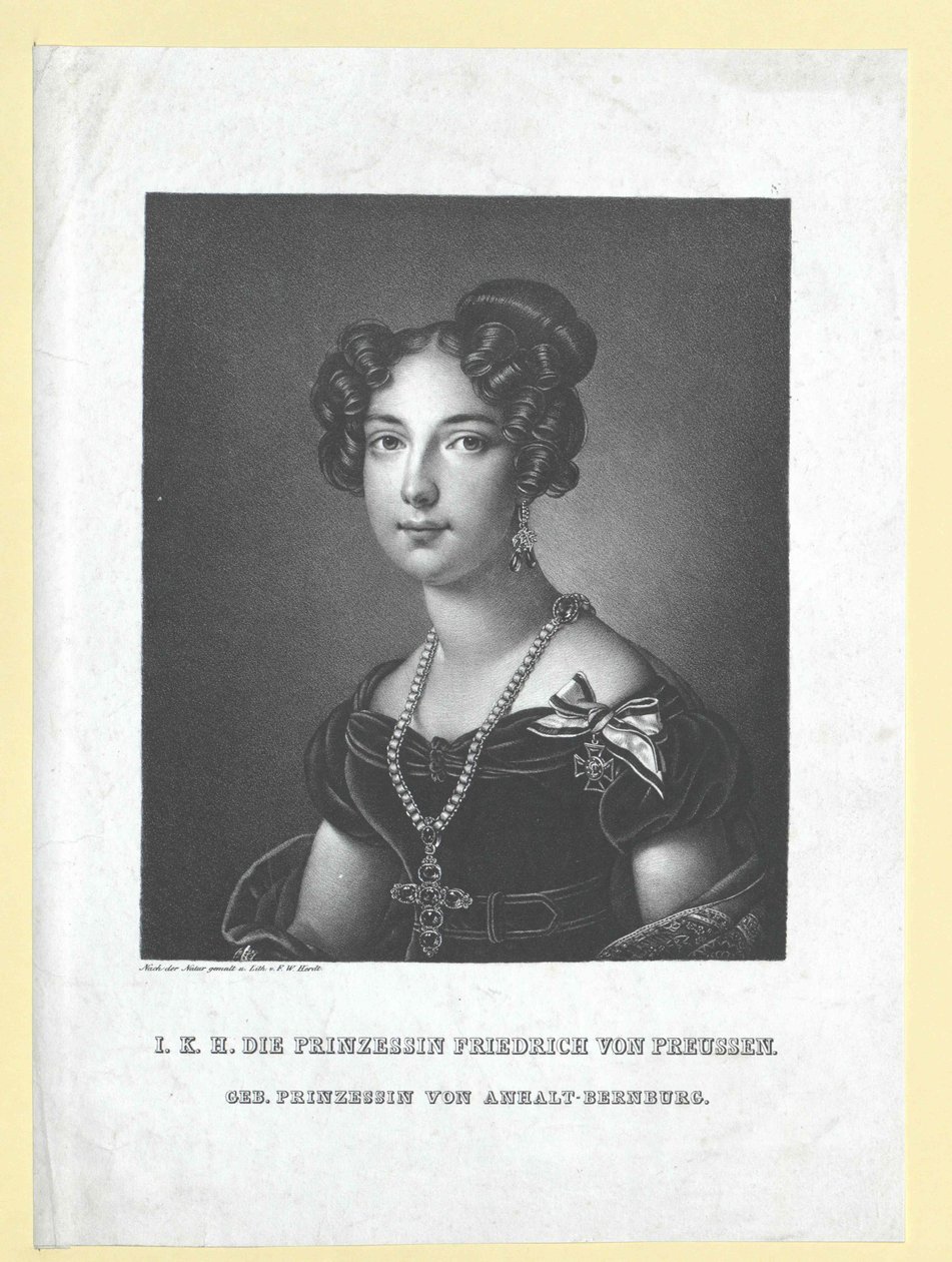 Louise prinsessa Anhalt-Bernburg av Artist Unknown