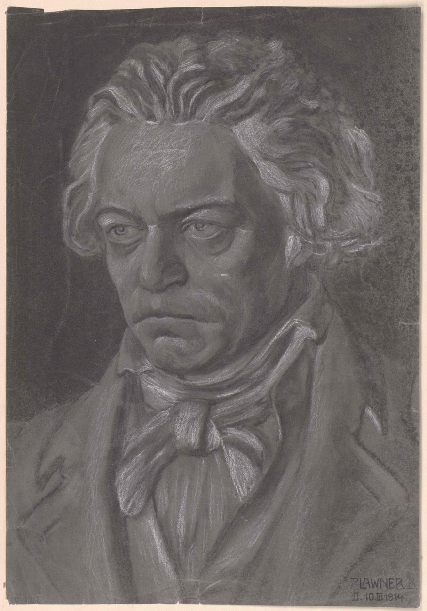 Ludwig van Beethoven av Artist Unknown