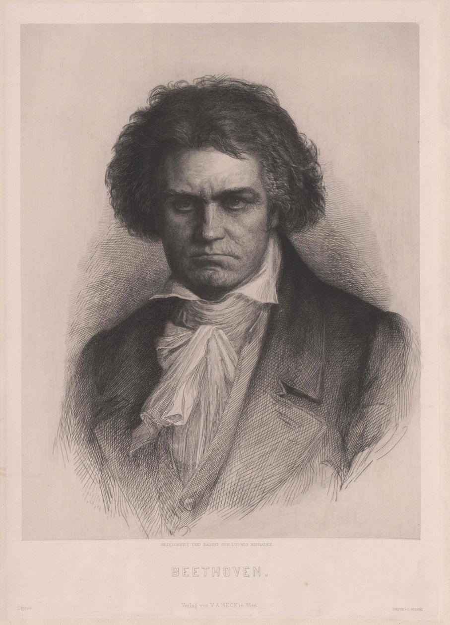 Ludwig van Beethoven av Artist Unknown