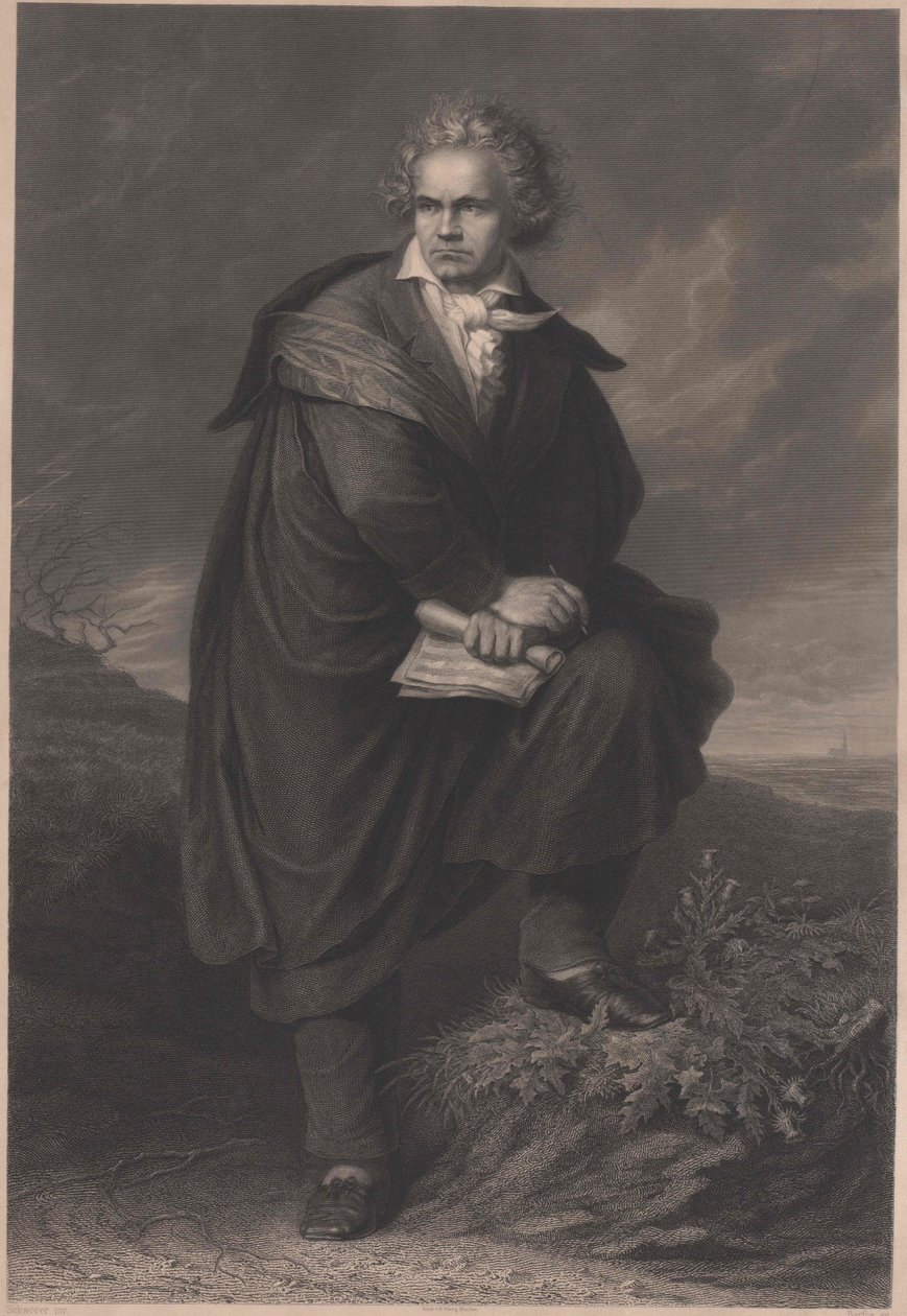 Ludwig van Beethoven av Artist Unknown