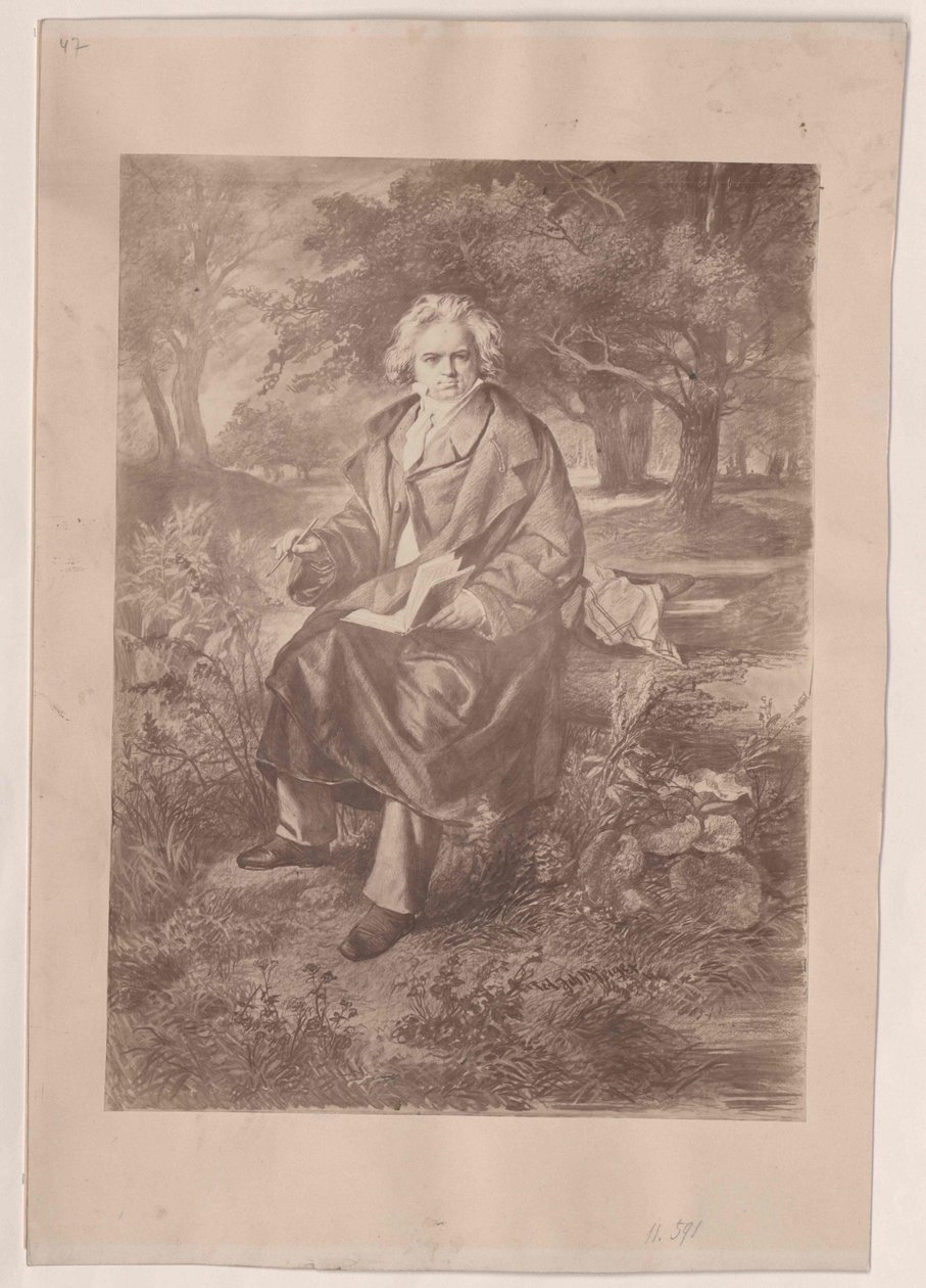 Ludwig van Beethoven av Artist Unknown
