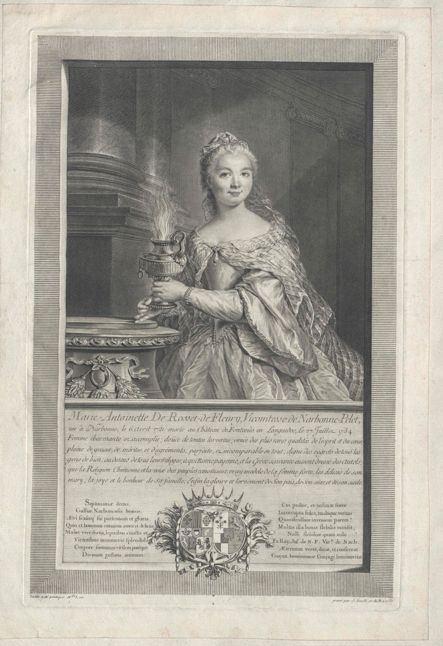 Marie Diane Antoinette de Rosset de Rocozel de Fleury av Artist Unknown