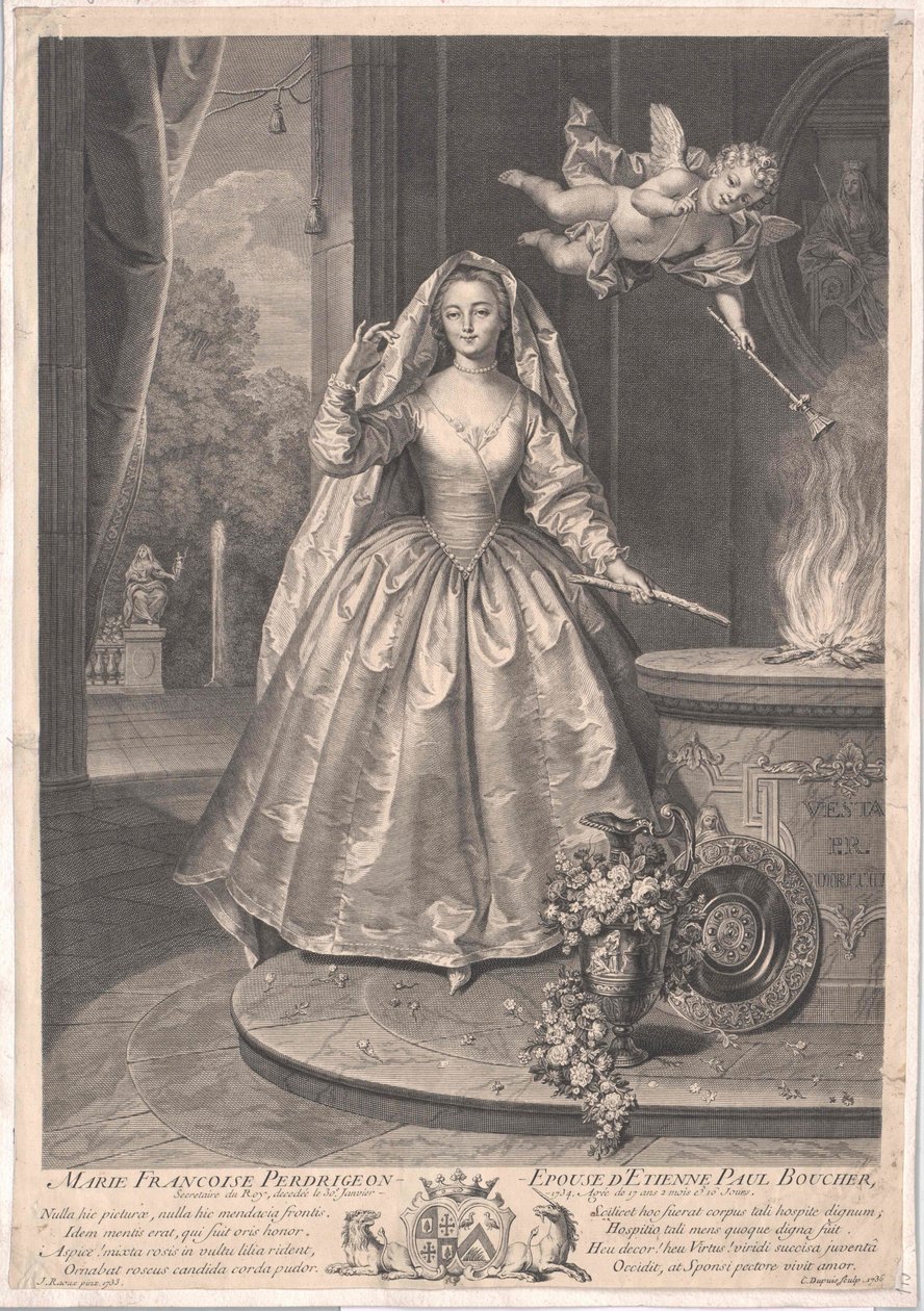 Marie Francoise Perdrigeon av Artist Unknown