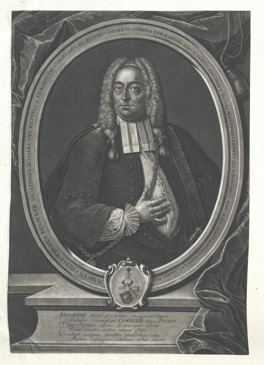 Mark Christoph Besserer från Thalfingen av Artist Unknown