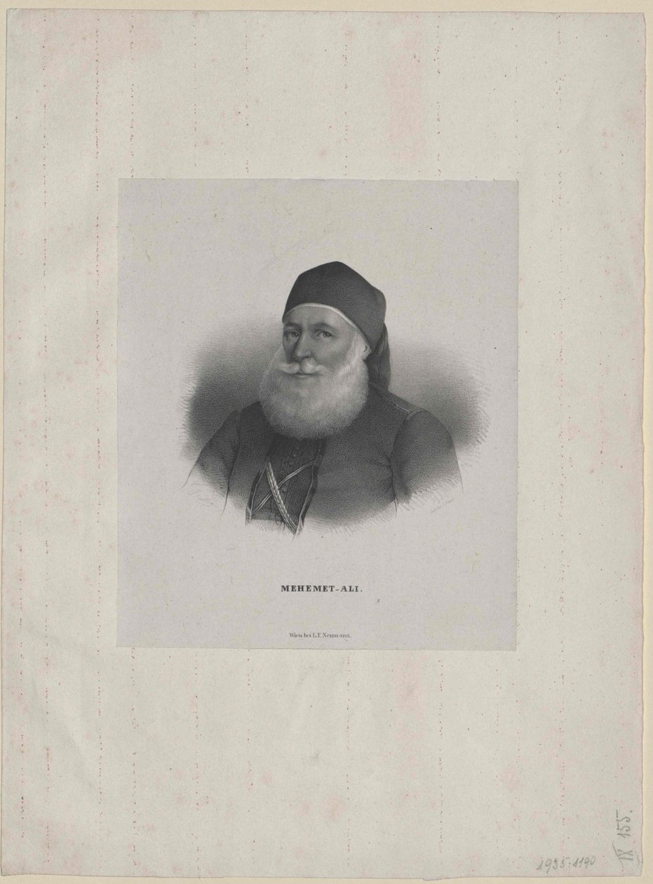 Mehemed Ali bashaw (tryck) av Artist Unknown
