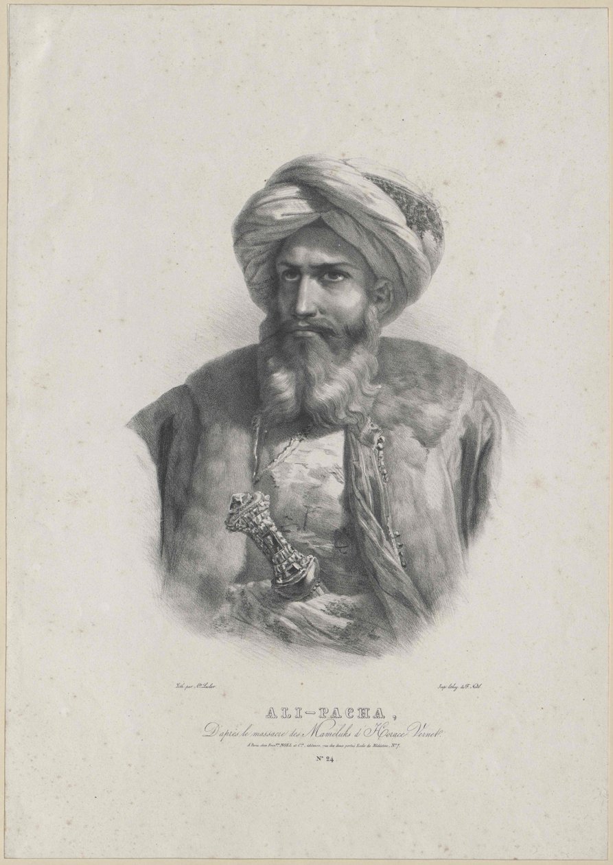 Mehemed Ali bashaw (tryck) av Artist Unknown