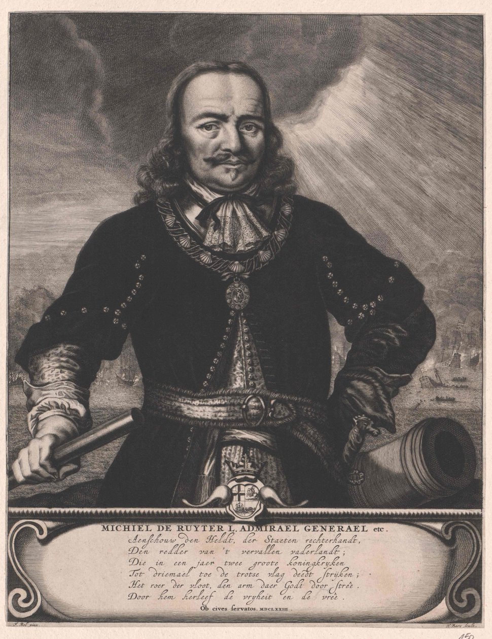 Michiel Adriaanszoon Ruyter av Artist Unknown