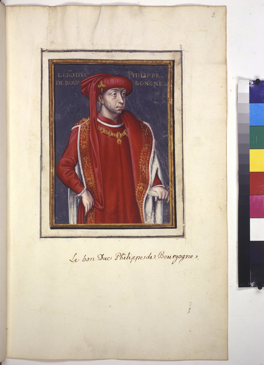 Miniatyr, :, Filip III . den gode av Artist Unknown