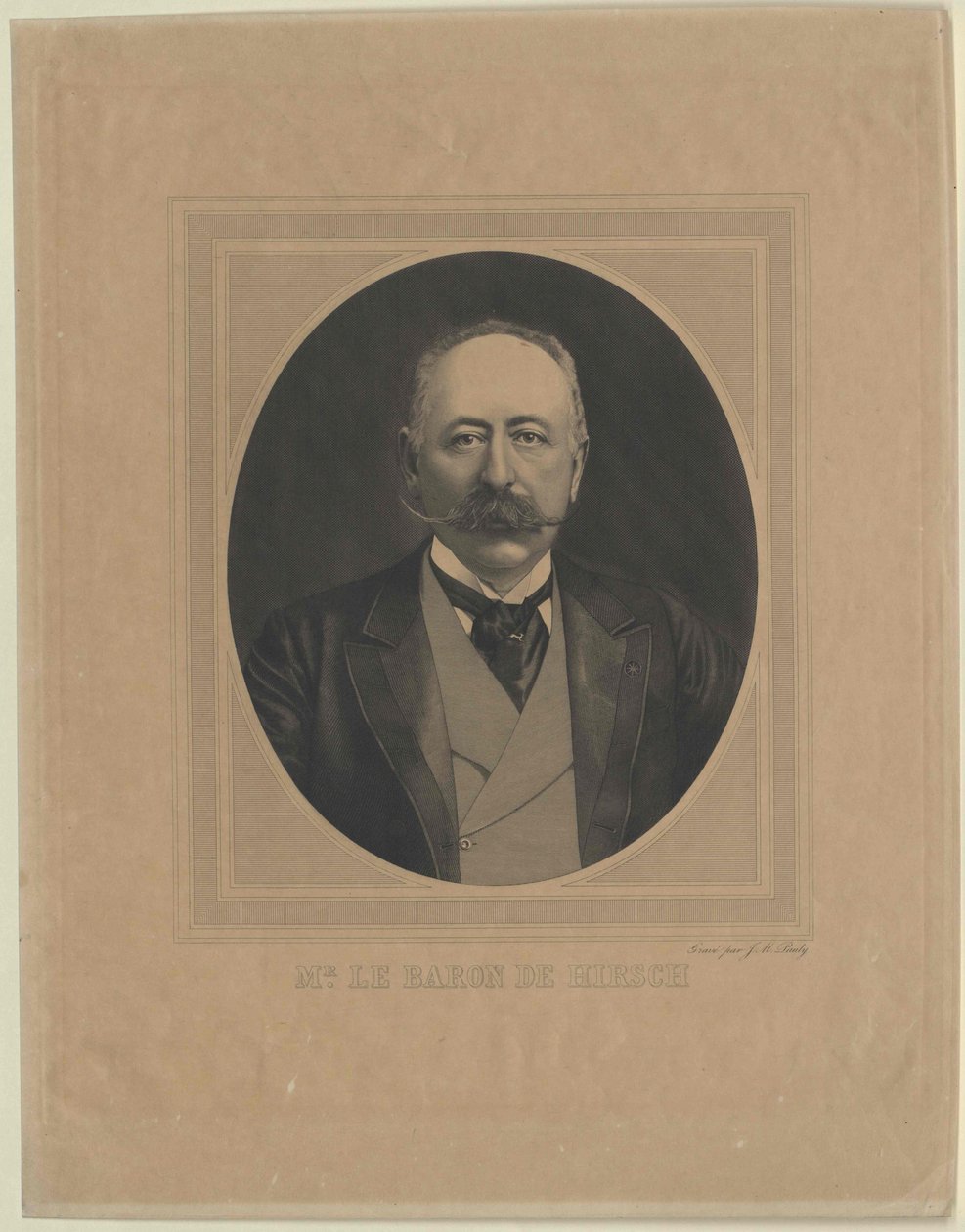 Moritz Baron Hirsch om Gereuth (tryck) av Artist Unknown