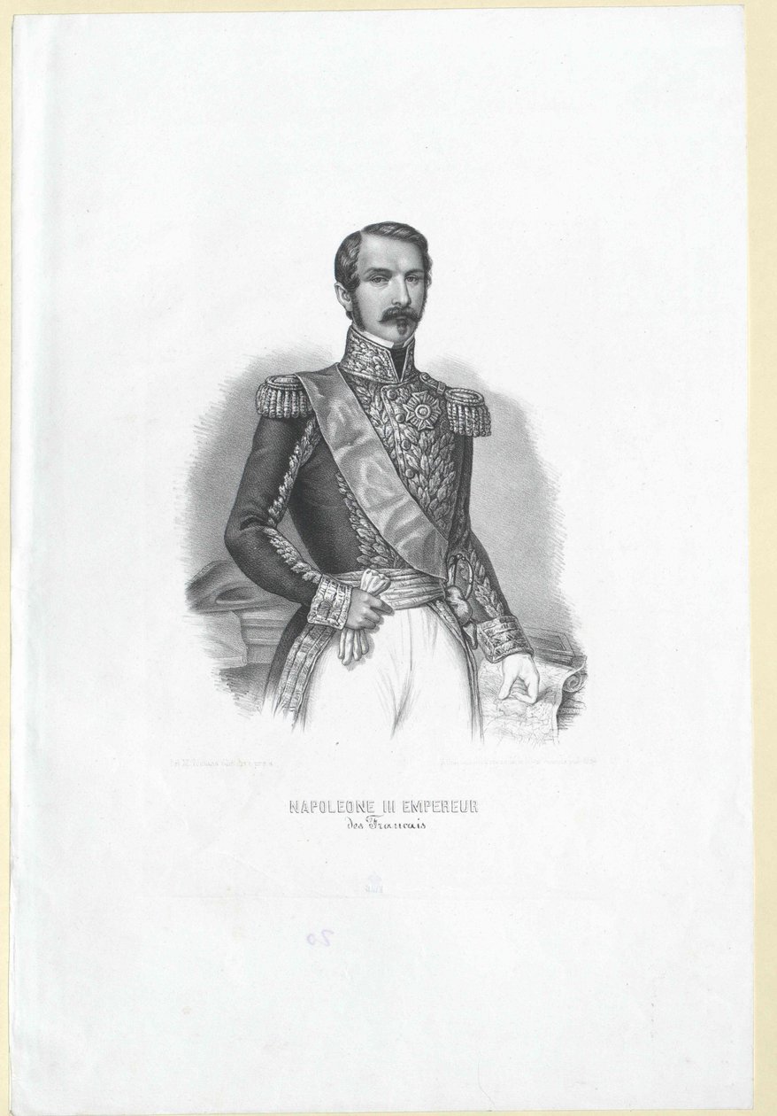 Napoleon III Frankrikes kejsare, av Artist Unknown