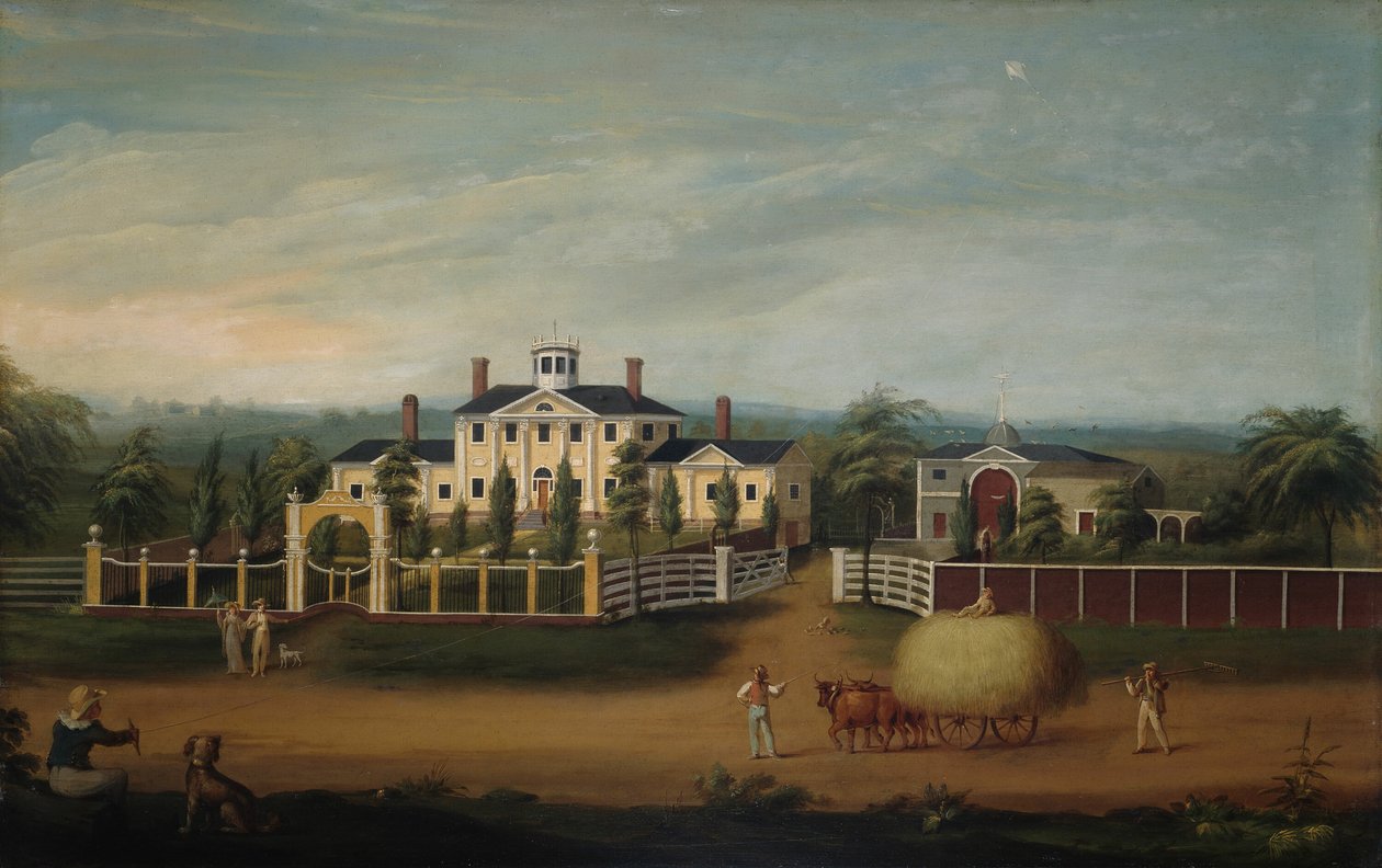 New England Country Seat av Artist Unknown
