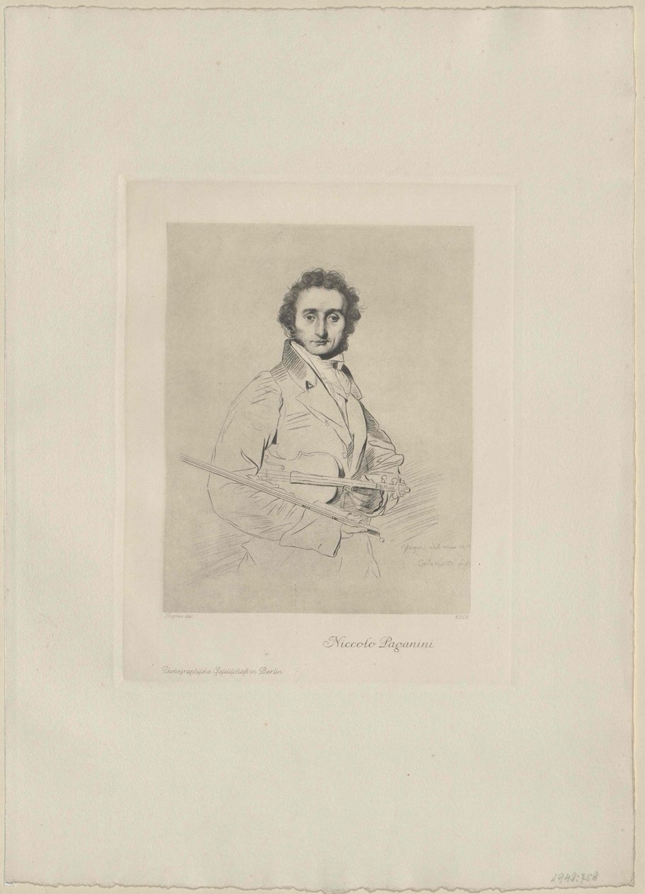 Niccolo Paganini av Artist Unknown