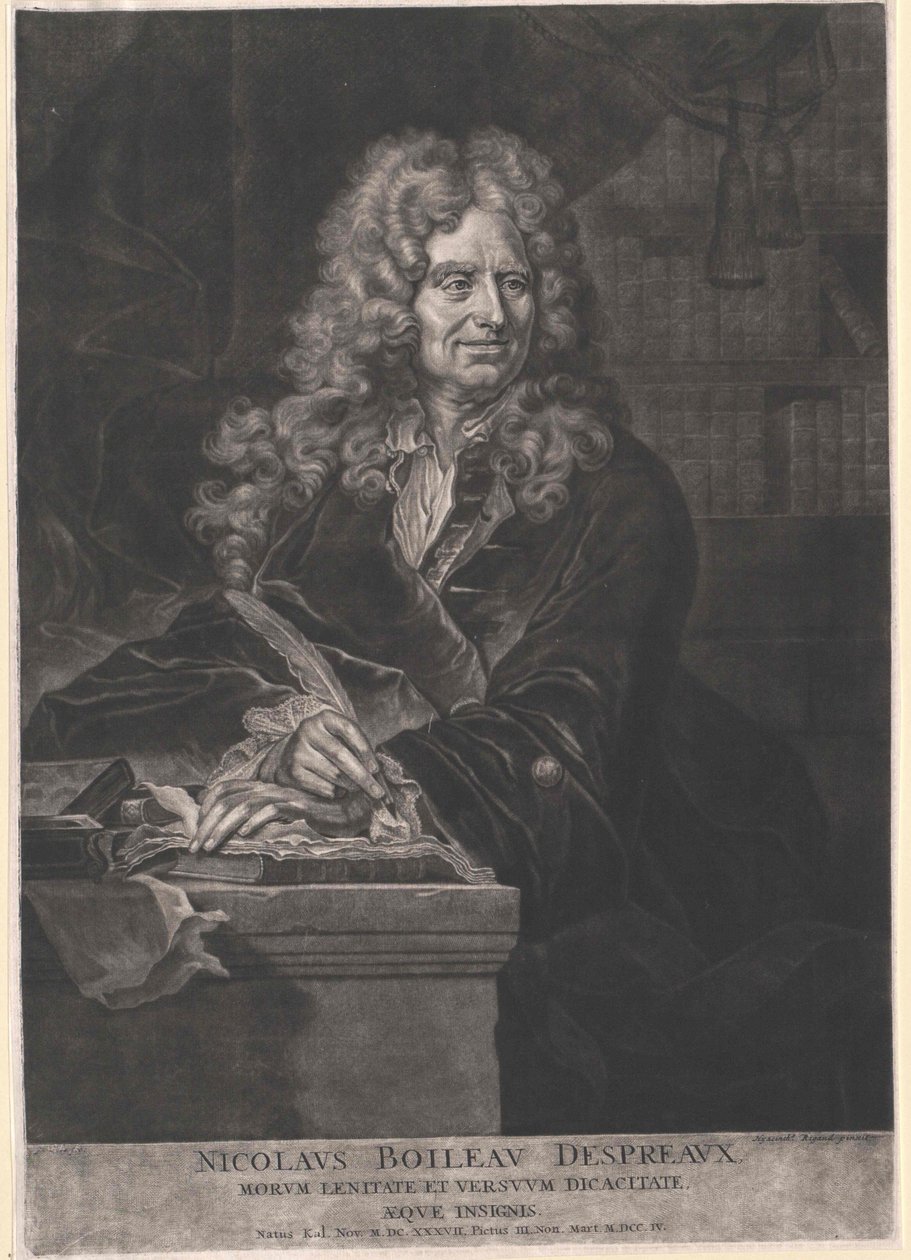 Nicolas Boileau-Despreaux av Artist Unknown