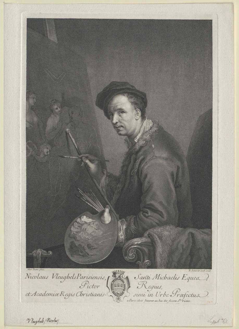 Nicolas Vleughels av Artist Unknown
