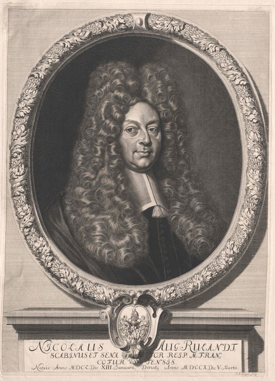 Nicolaus August Ruland (tryck) av Artist Unknown