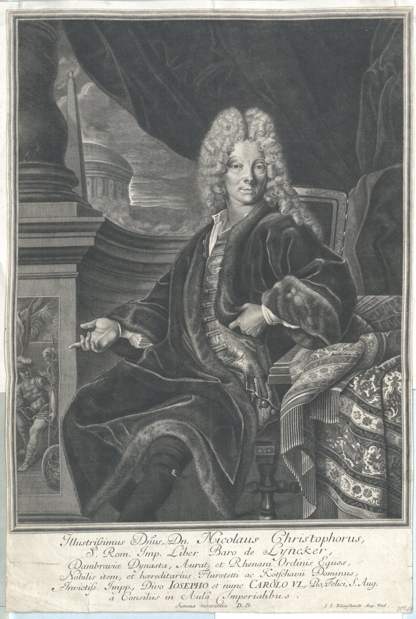 Nicolaus Christoph baron von Lyncker av Artist Unknown