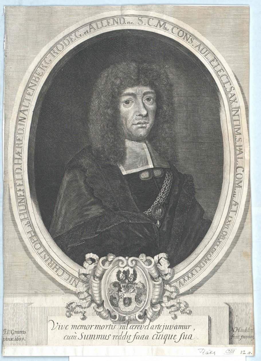 Nicolaus Christoph von Huenefeld av Artist Unknown