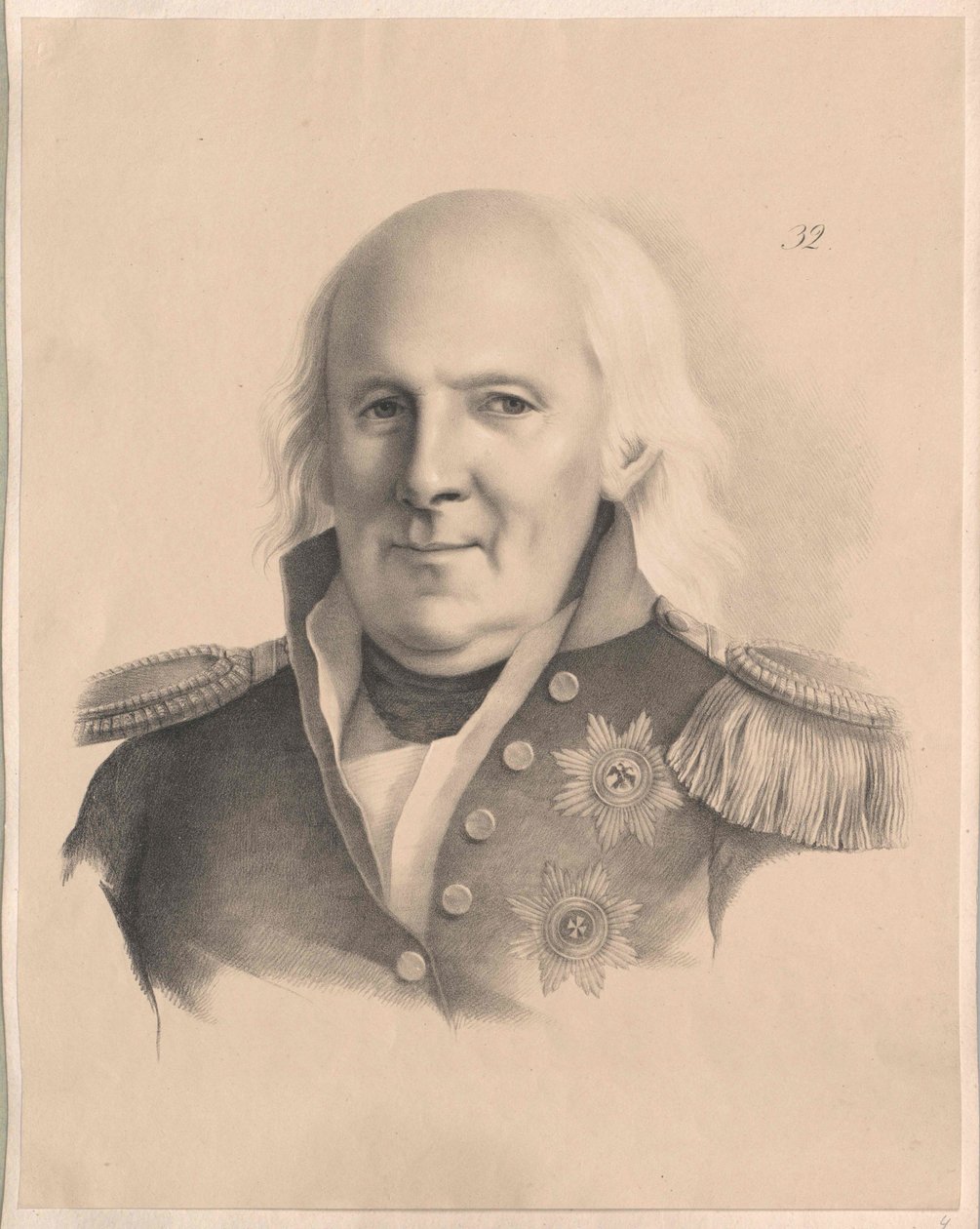 Nikolai Semenovic Mordvinov (tryck) av Artist Unknown