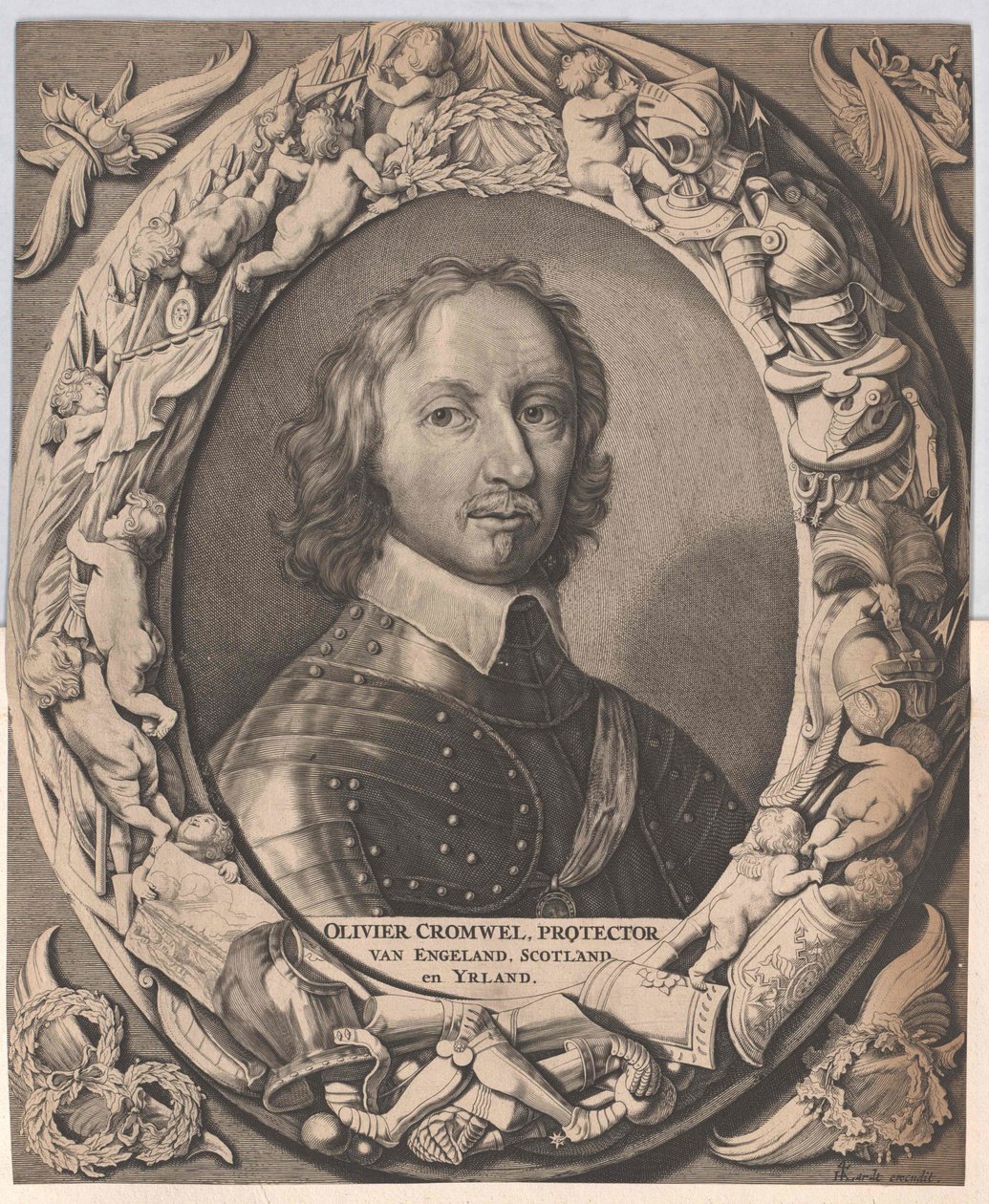 Oliver Cromwell (tryck) av Artist Unknown