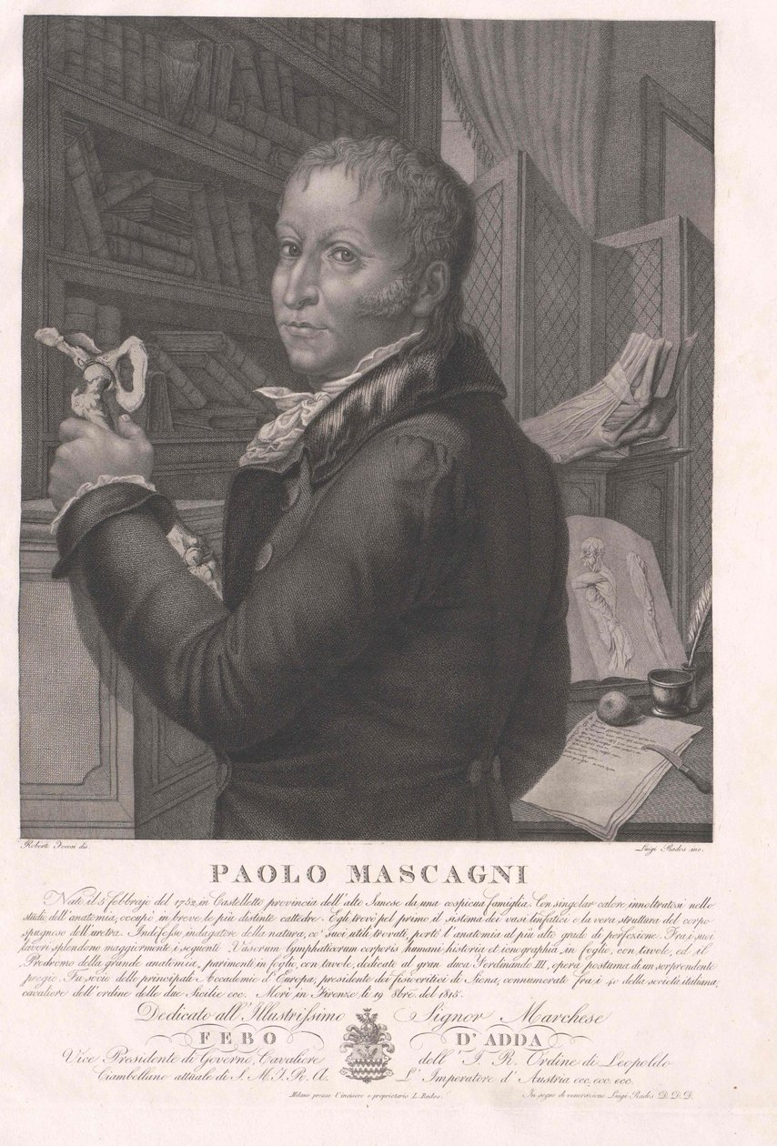 Paolo Mascagni av Artist Unknown