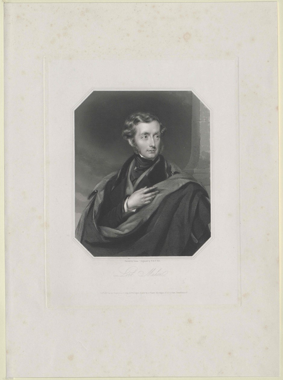 Philip Henry earl viscount Mahon Stanhope av Artist Unknown