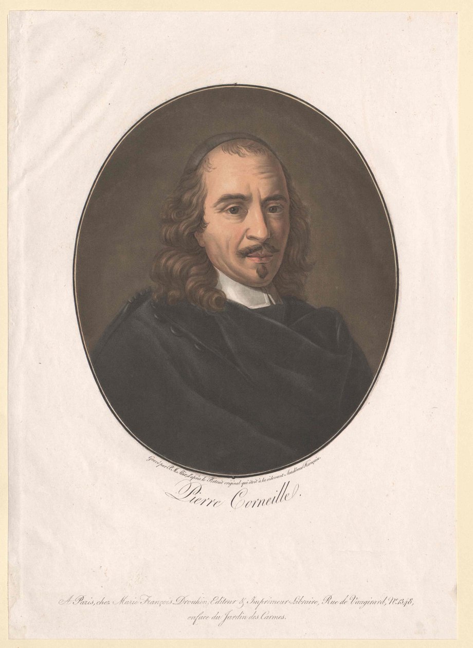Pierre Corneille (tryck) av Artist Unknown