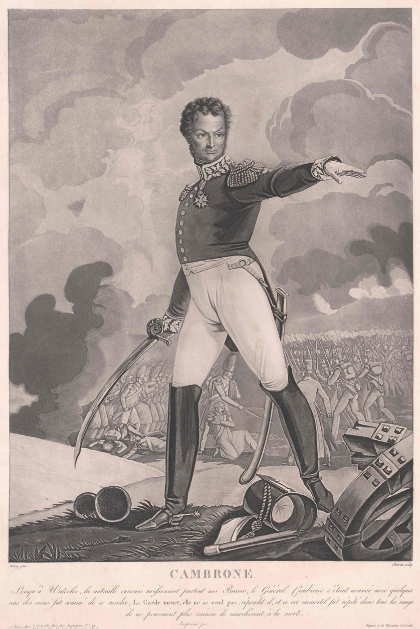 Pierre Jacques Etienne Vicomte Cambronne av Artist Unknown
