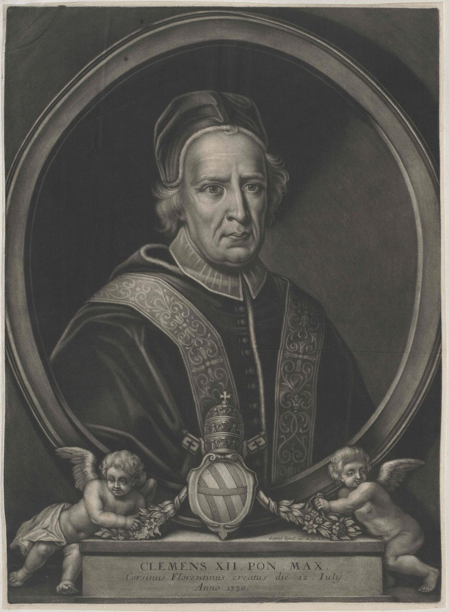 Påven Clemens XII (tryck) av Artist Unknown