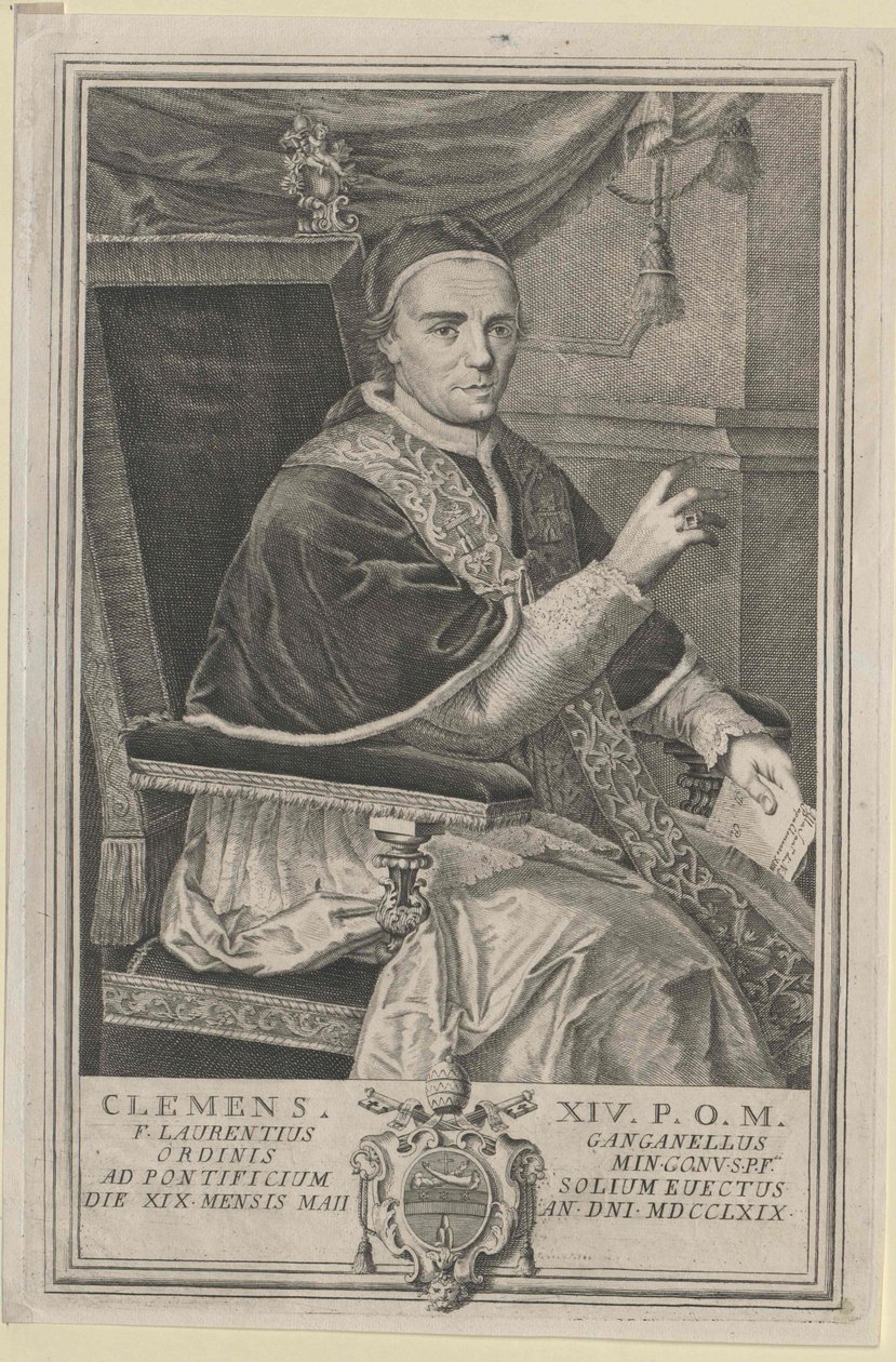 Påven Clemens XIV av Artist Unknown