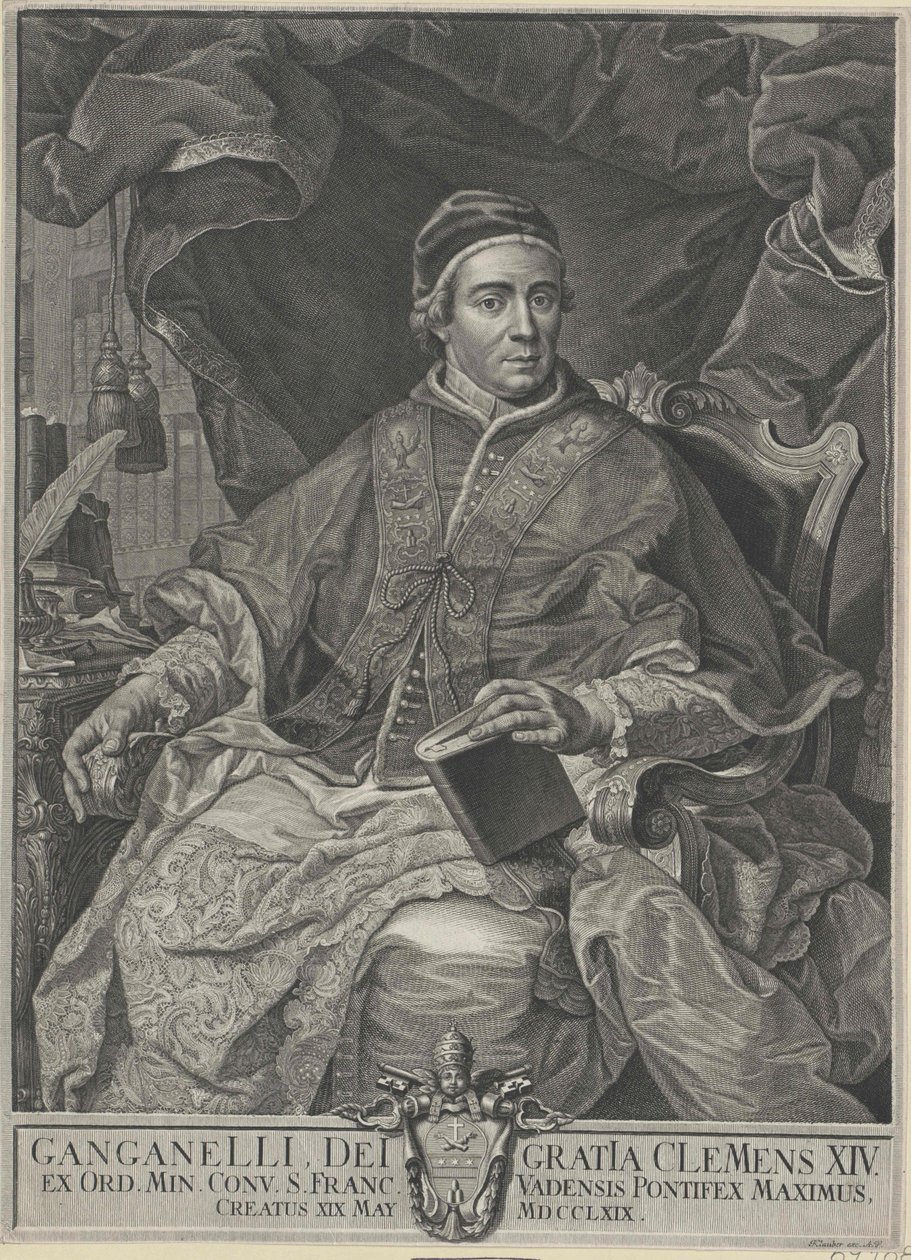 Påven Clemens XIV av Artist Unknown