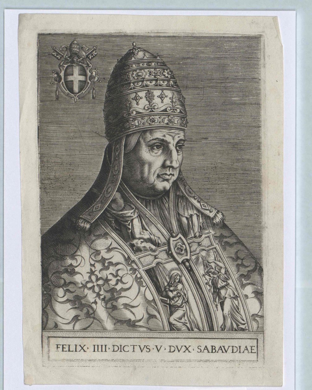 Påve Felix IV (tryck) av Artist Unknown