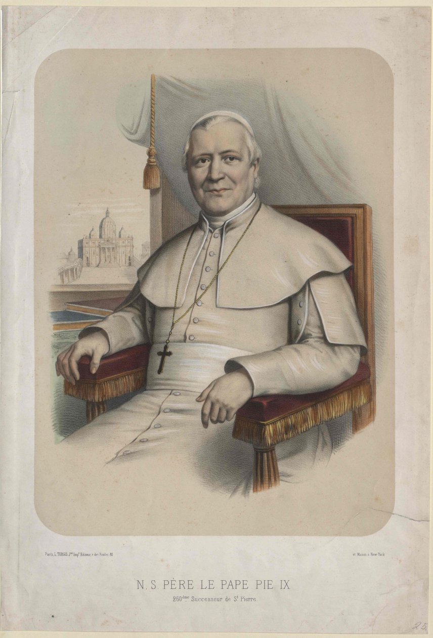 Påve Pius IX av Artist Unknown