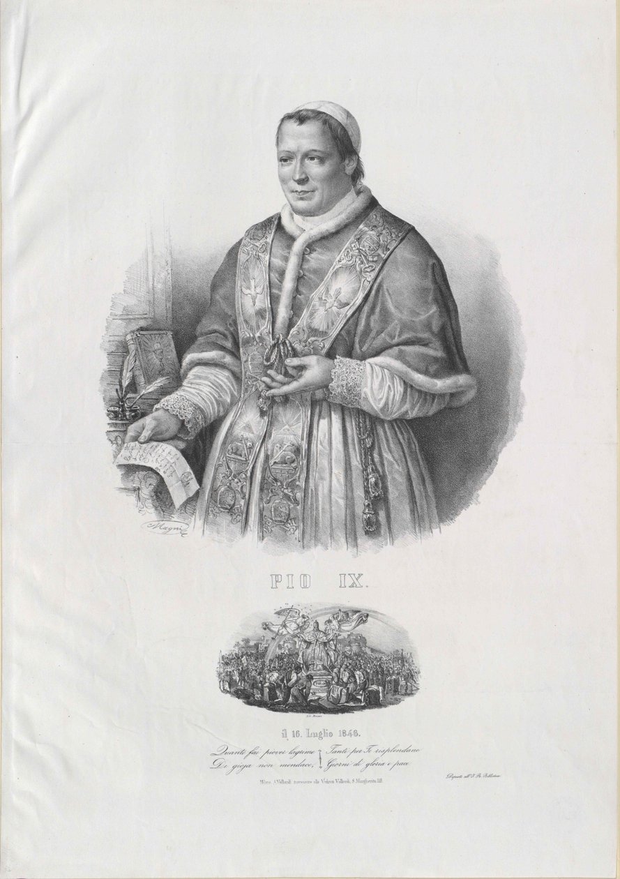 Påve Pius IX av Artist Unknown