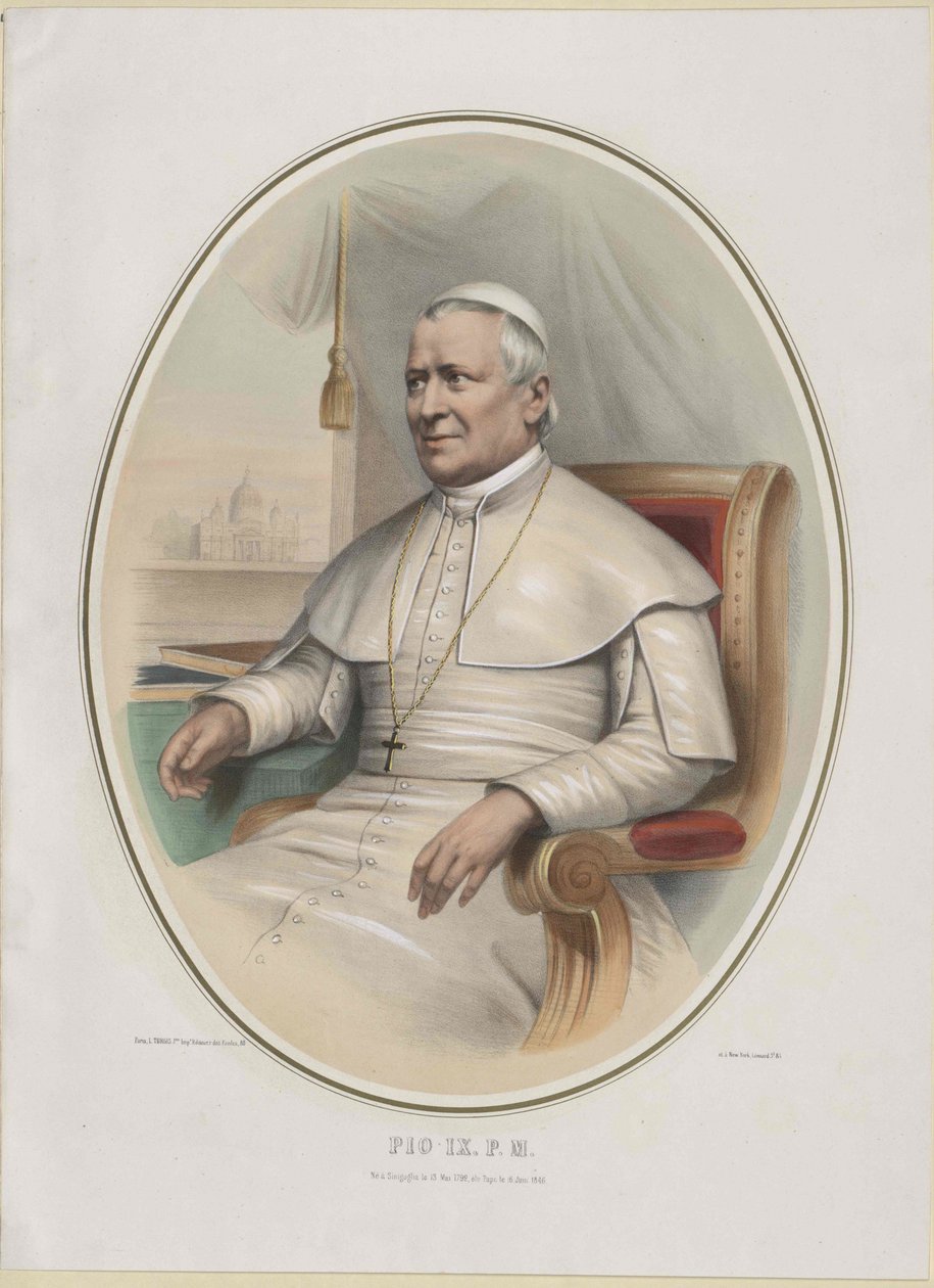 Påve Pius IX av Artist Unknown