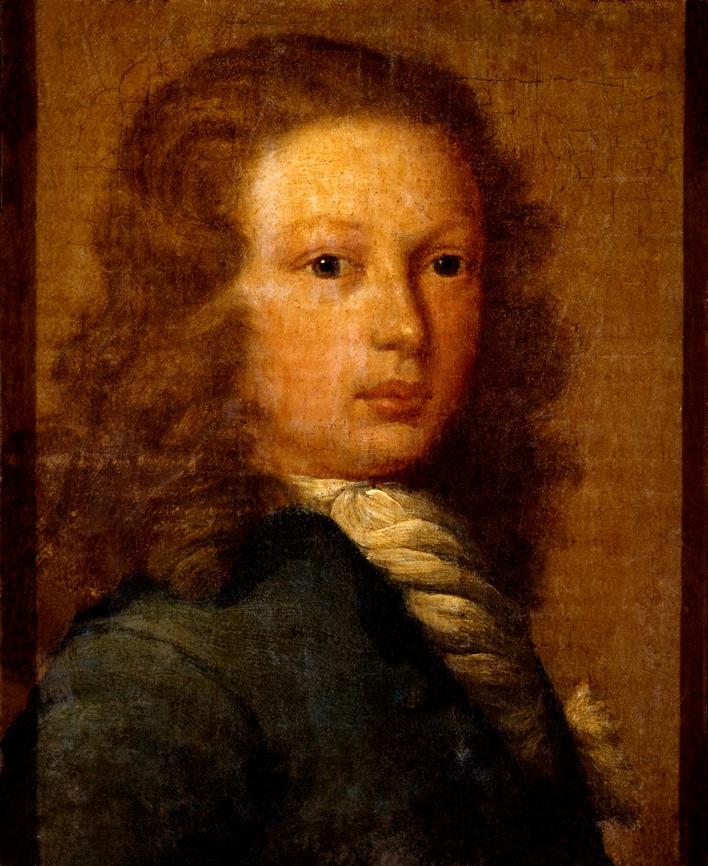 Porträtt av kapten William Kidd som ung man (olja på duk) av Artist Unknown