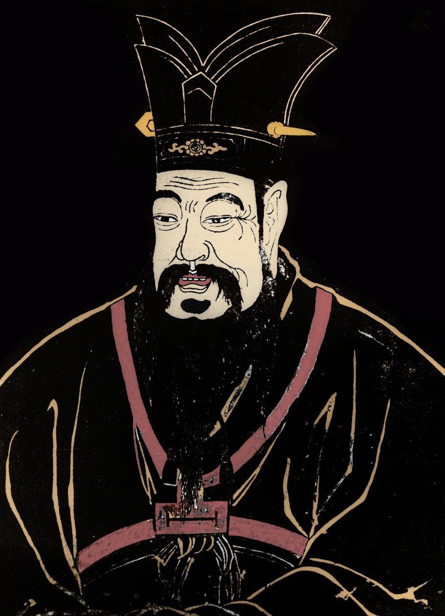 Porträtt av Konfucius av Artist Unknown