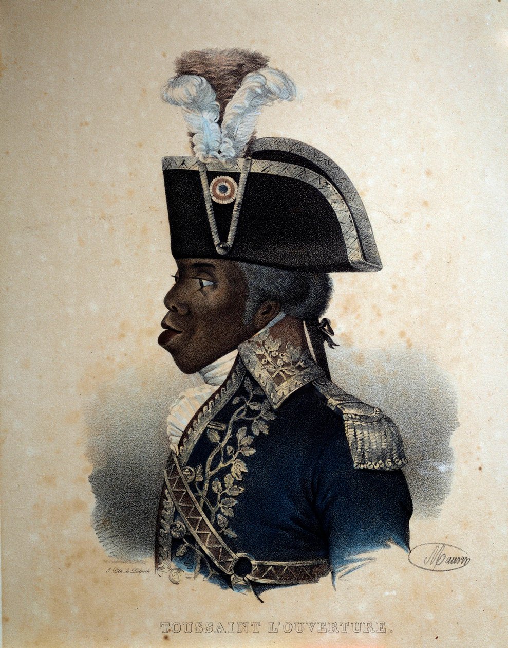 Porträtt av Francois Dominique Toussaint (gravyr) av Artist Unknown
