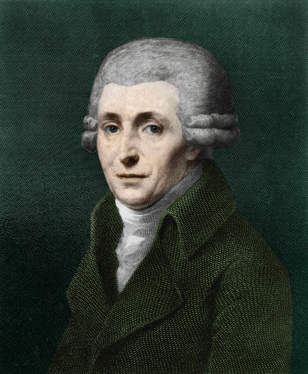 Porträtt av Franz Joseph Haydn (1732-1809). av Artist Unknown