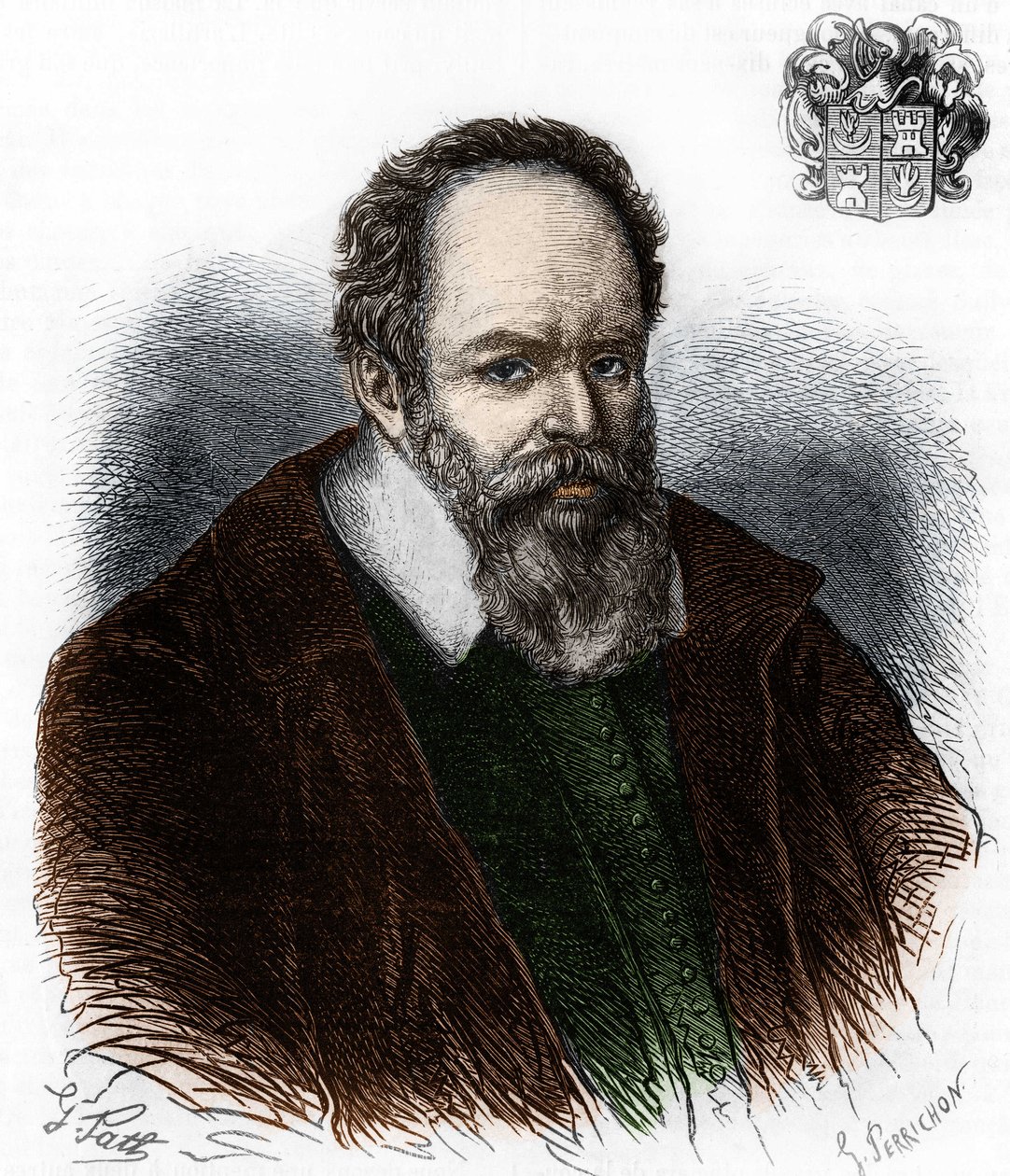 Porträtt av Pierre Jeannin 1540-1622. Fransk domare. av Artist Unknown