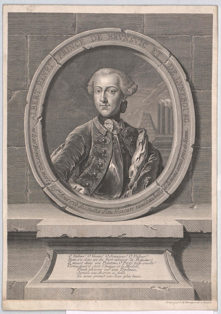 Prins av Brunswick-Wolfenbuettel Albrecht Henry av Artist Unknown