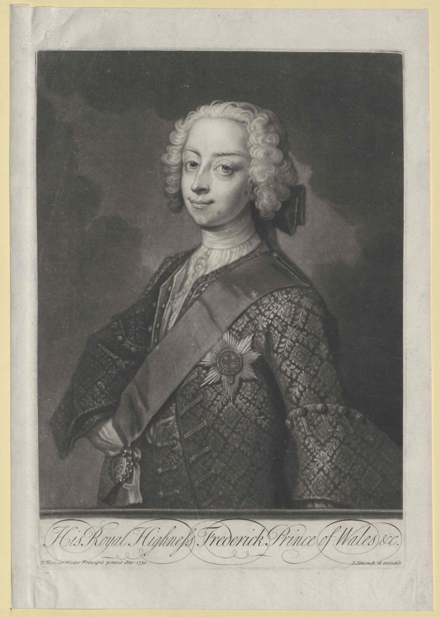 Prins av England Fredrik Ludwig av Artist Unknown