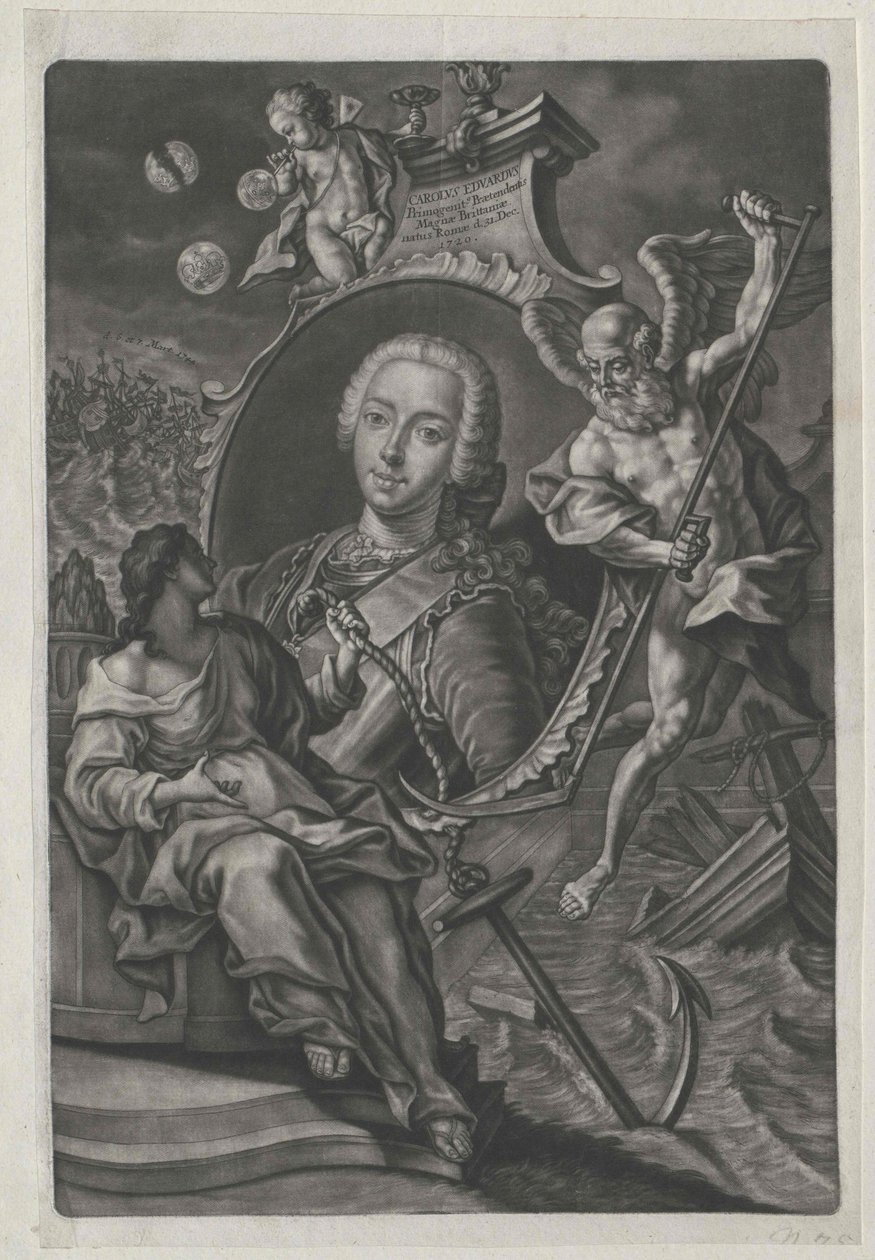 Prins av England Karl Eduard (tryck) av Artist Unknown
