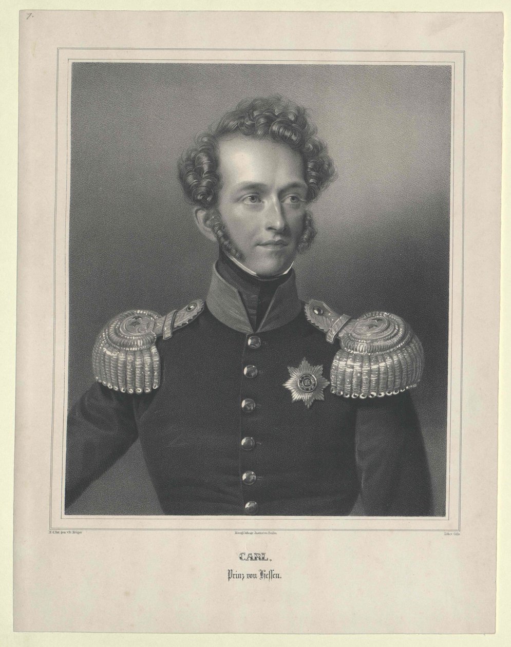 Prins av Hessen och vid Rhen Karl Wilhelm Ludwig av Artist Unknown