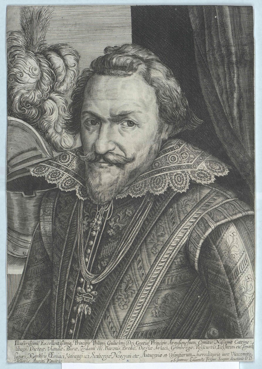 Prins av Oranien Philipp Wilhelm (tryck) av Artist Unknown