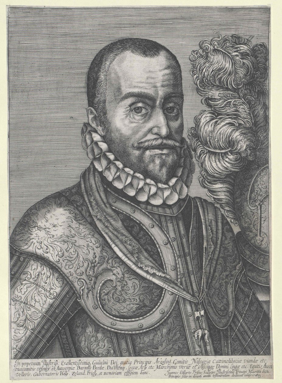 Prins av Oranien William I (tryck) av Artist Unknown